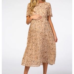 NWOT Pinkblush Maternity Floral Midi Dress